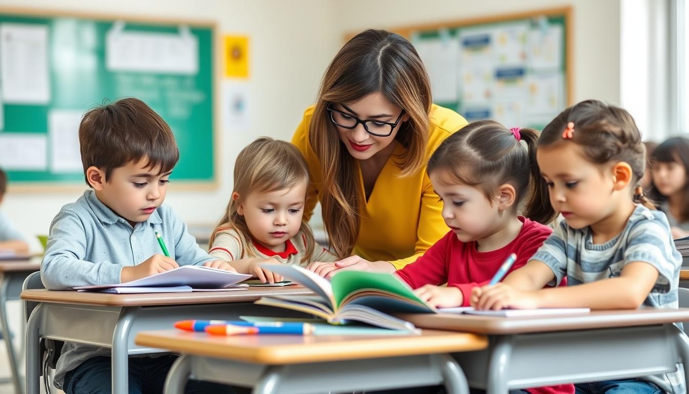 Structured study materials and learning resources on a desk
