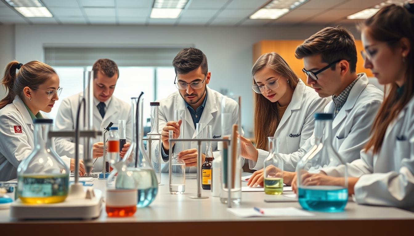 Student developing practical and academic skills