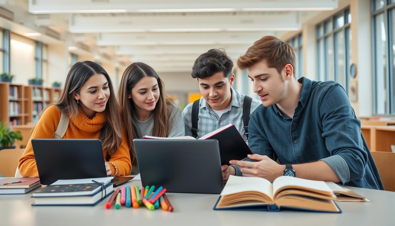 Students and educational resources in a modern learning environment